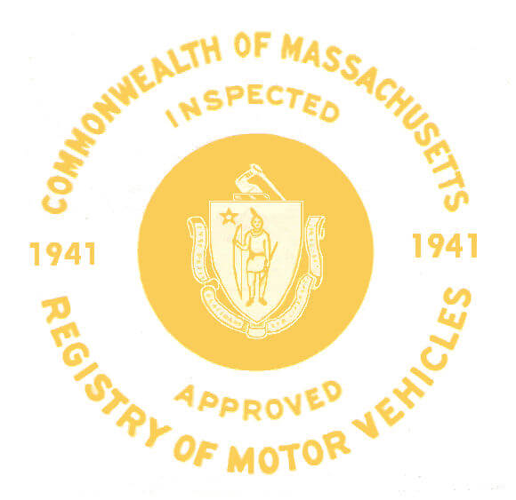 (image for) 1941 Massachusetts SPRING INSPECTION Sticker